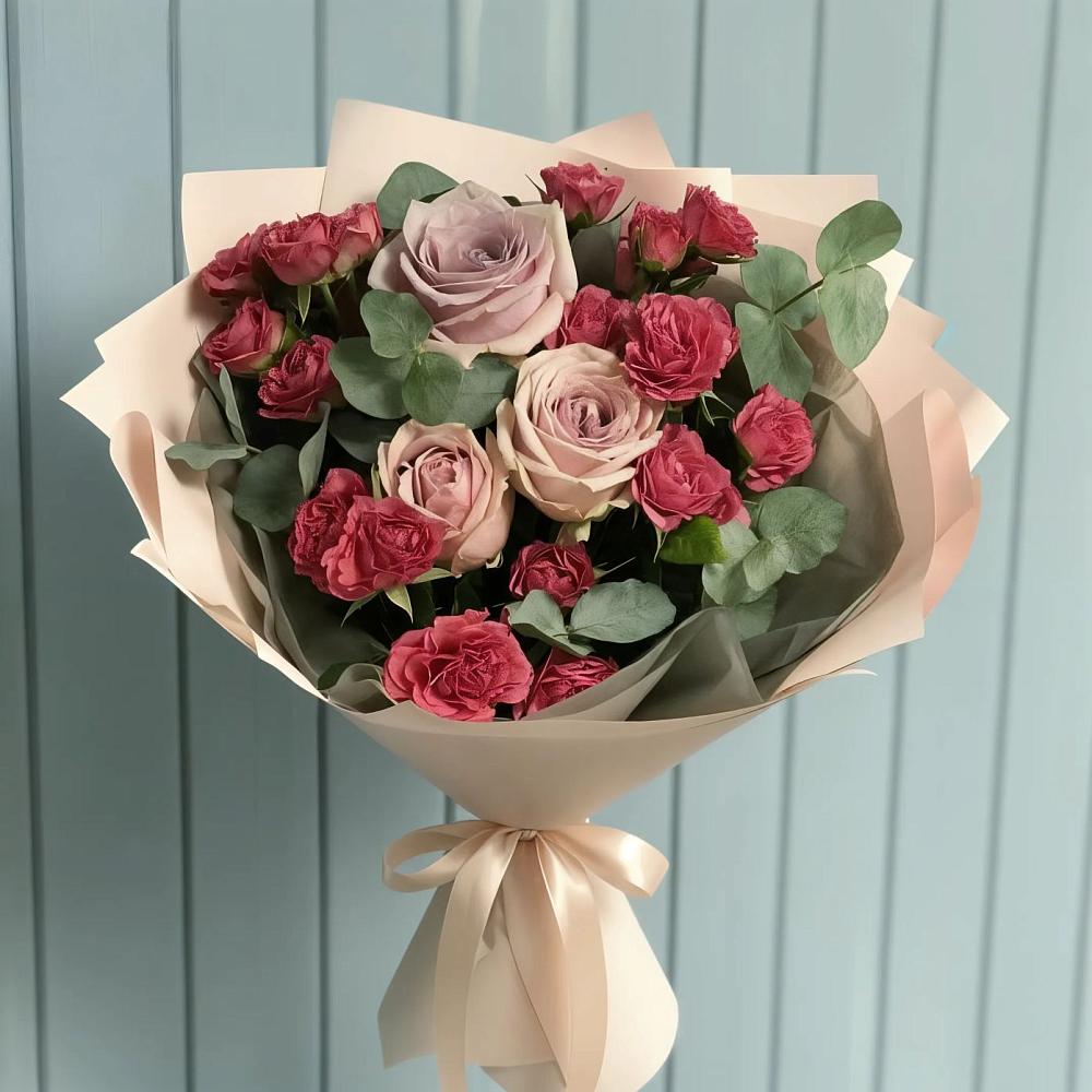 Букет цветов из: Гвоздики и Розы в Оричах