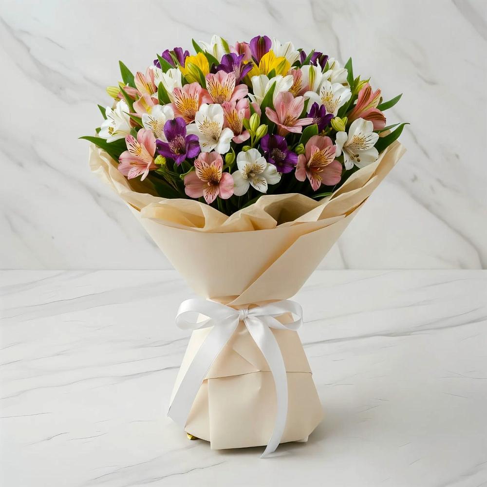 Букет цветов из: Альстромерии в Оричах