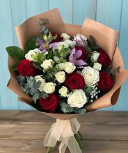 Букет цветов из:  Розы и Альстромерии в Оричах