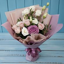 Букет цветов из:  Розы и Лизиантусы в Оричах