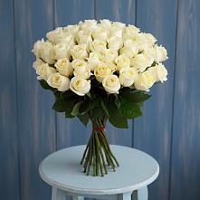 Букет 51 Белая роза Эдлесс Лав в Оричах