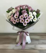 Букет цветов из:  Хризантемы и Розы в Оричах