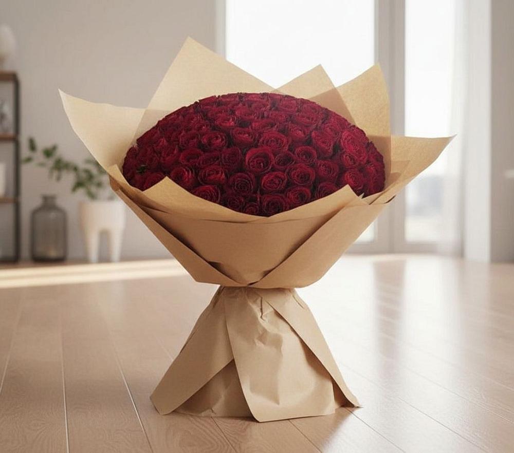 Букет 101 Красная роза в Оричах