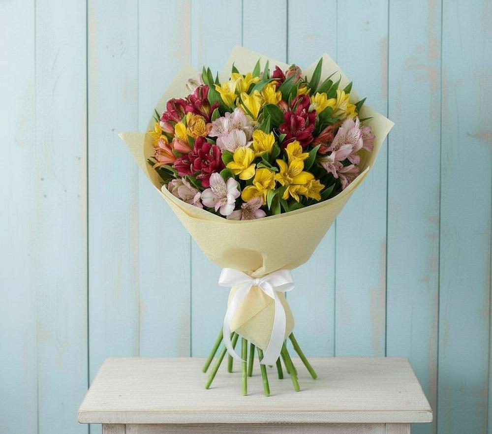 Букет цветов из: Альстромерии в Оричах