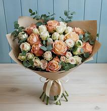 Букет цветов из:  Альстромерии и Розы #REPLACE_PRED# Оричах