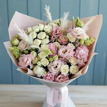 Букет цветов из:  Альстромерии и Розы в Оричах
